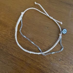 Braided Puravida bracelet with chain